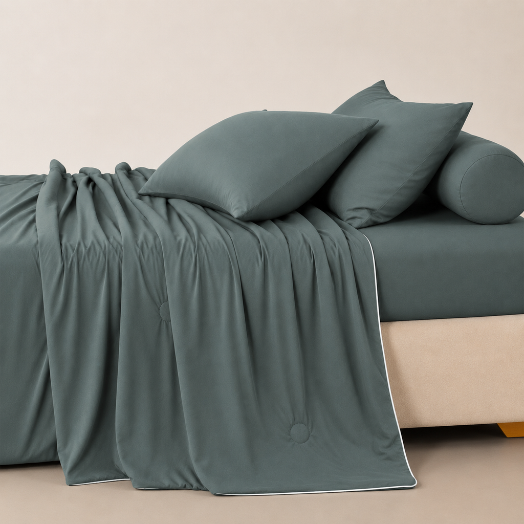 OMG KADY 360° Cooling Fitted Bedsheet Set – 100% Real Cooling Sensation