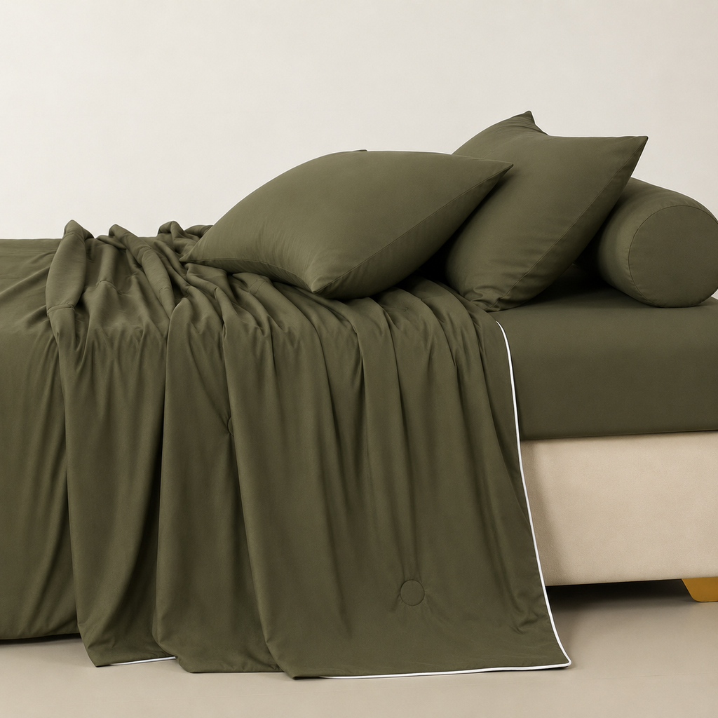 OMG KADY 360° Cooling Fitted Bedsheet Set – 100% Real Cooling Sensation