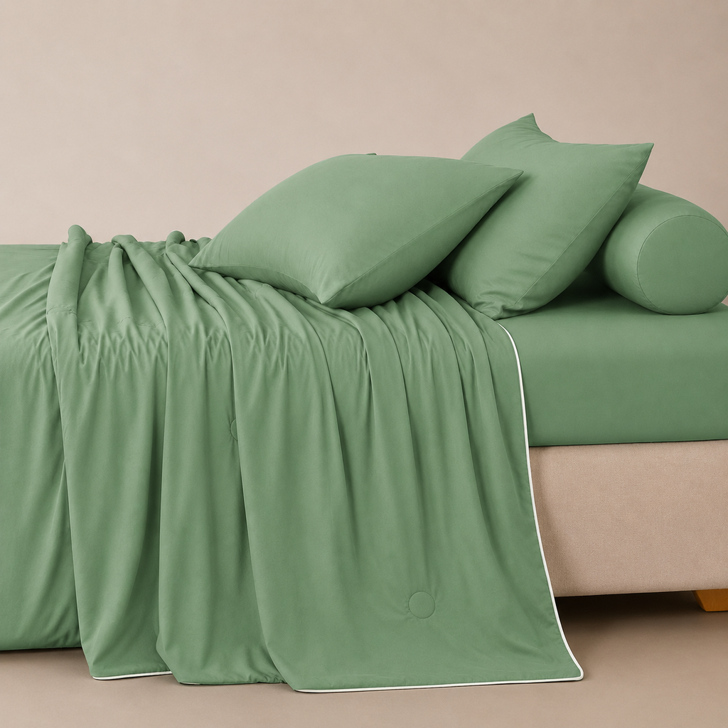OMG KADY 360° Cooling Fitted Bedsheet Set – 100% Real Cooling Sensation