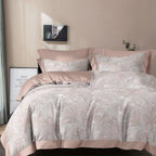 1800TC iSilkTex Premium Quality Comforter Bedsheet Set | Queen and King | Available in 17 Designs