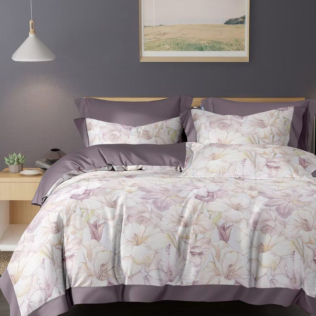 1800TC iSilkTex Premium Quality Comforter Bedsheet Set | Queen and King | Available in 17 Designs