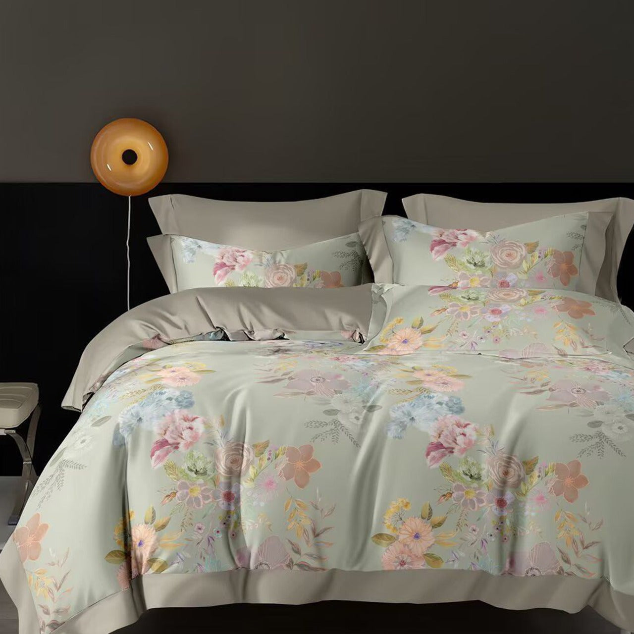 1800TC iSilkTex Premium Quality Comforter Bedsheet Set | Queen and King | Available in 17 Designs