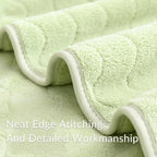 L Coral velvet Water Pattern Towel Set (Face + Bath Towel)