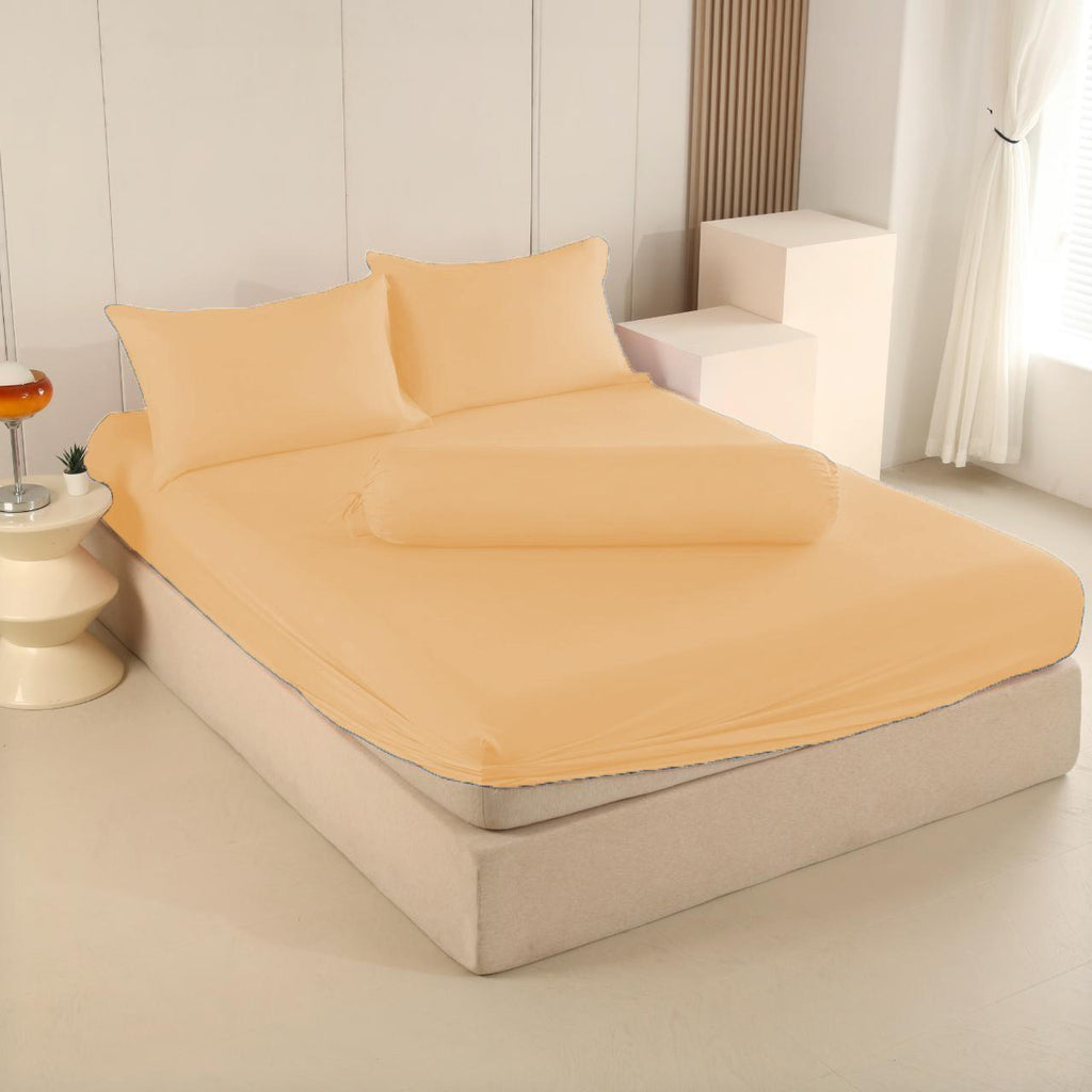 890TC Plain Pastel Colour Bedsheet Set | Single, Super Single, Queen, King | Available in 22 Colours
