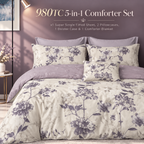 980TC 5-in-1 Bedsheet With Comforter Set | Available in Super Single