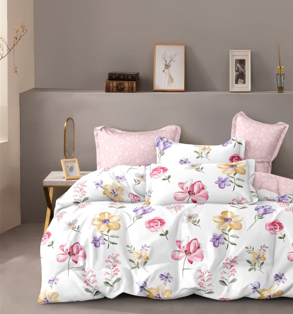 980TC 7-in-1 Bedsheet With Comforter Set | Available in Queen, King
