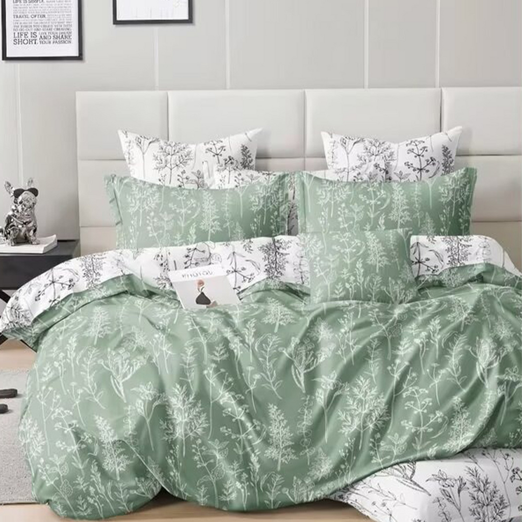 980TC 7-in-1 Bedsheet With Comforter Set | Available in Queen, King