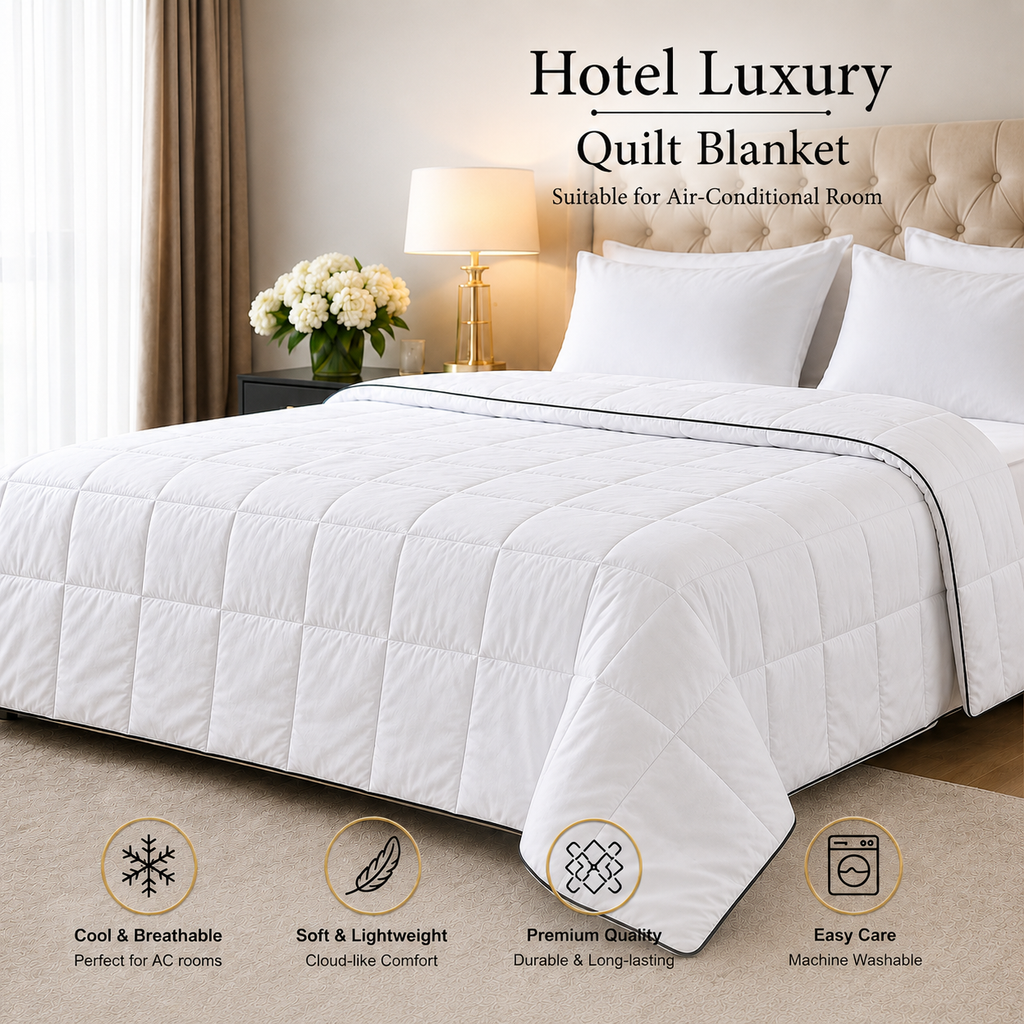 OMG KADY Hotel Luxury Quilt Blanket Cooling Comforter for Aircon Room | Soft Lightweight Premium Quilt