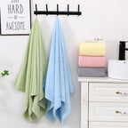 L Coral velvet Water Pattern Towel Set (Face + Bath Towel)
