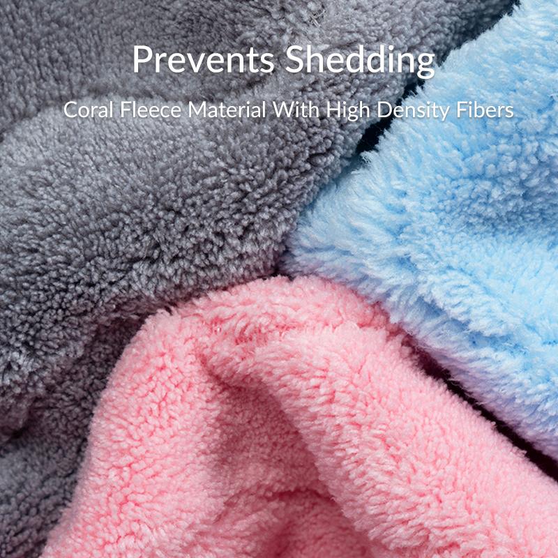 L Coral velvet Water Pattern Towel Set (Face + Bath Towel)
