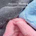 L Coral velvet Water Pattern Towel Set (Face + Bath Towel)