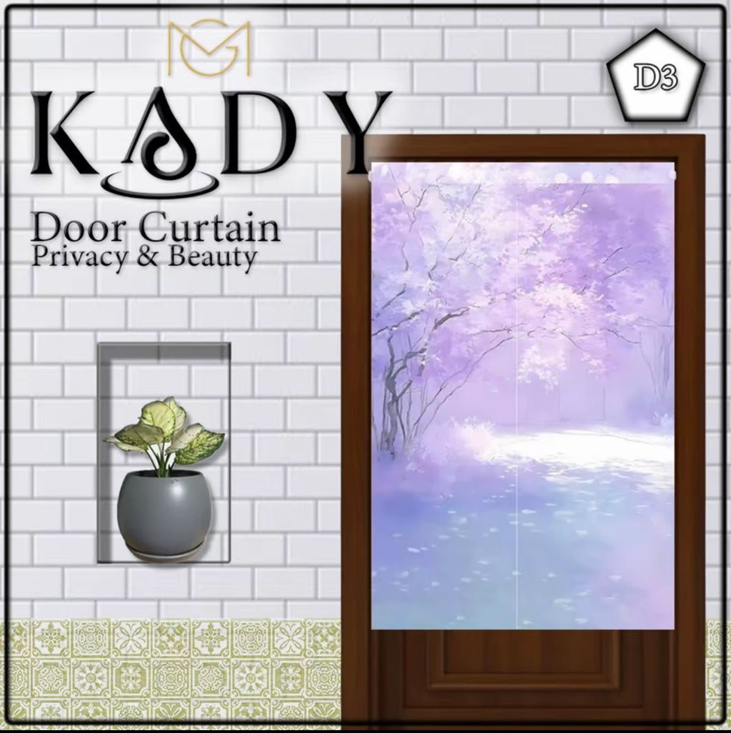 85x150cm Printed Door Curtain Japanese Noren Privacy Room Divider Partition Curtain for Bedroom Kitchen Bathroom Entrance