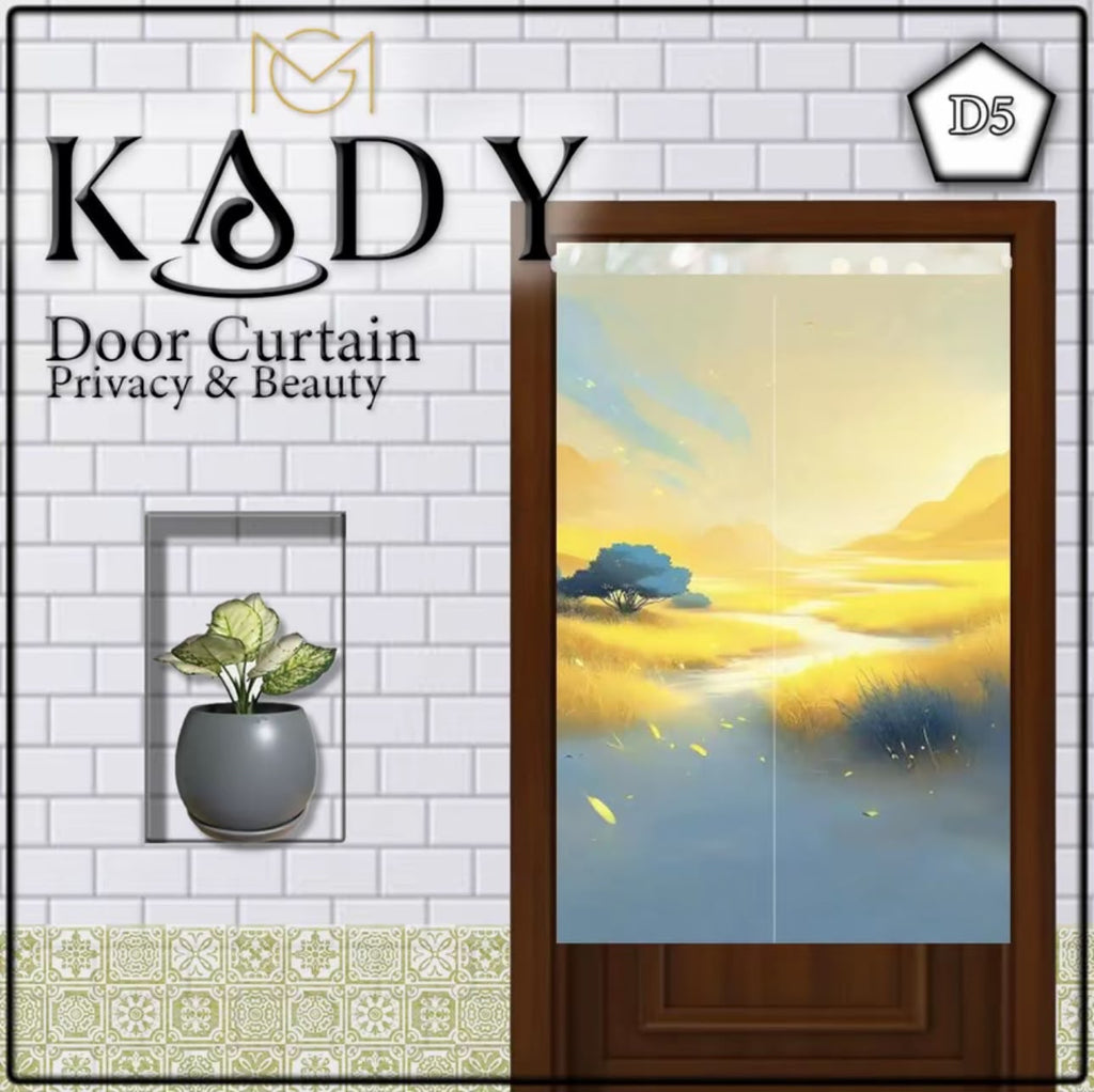 85x150cm Printed Door Curtain Japanese Noren Privacy Room Divider Partition Curtain for Bedroom Kitchen Bathroom Entrance