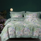 1800TC iSilkTex Cooling Bedsheet Set | Single, Super Single, Queen, King | Available in 12 Designs