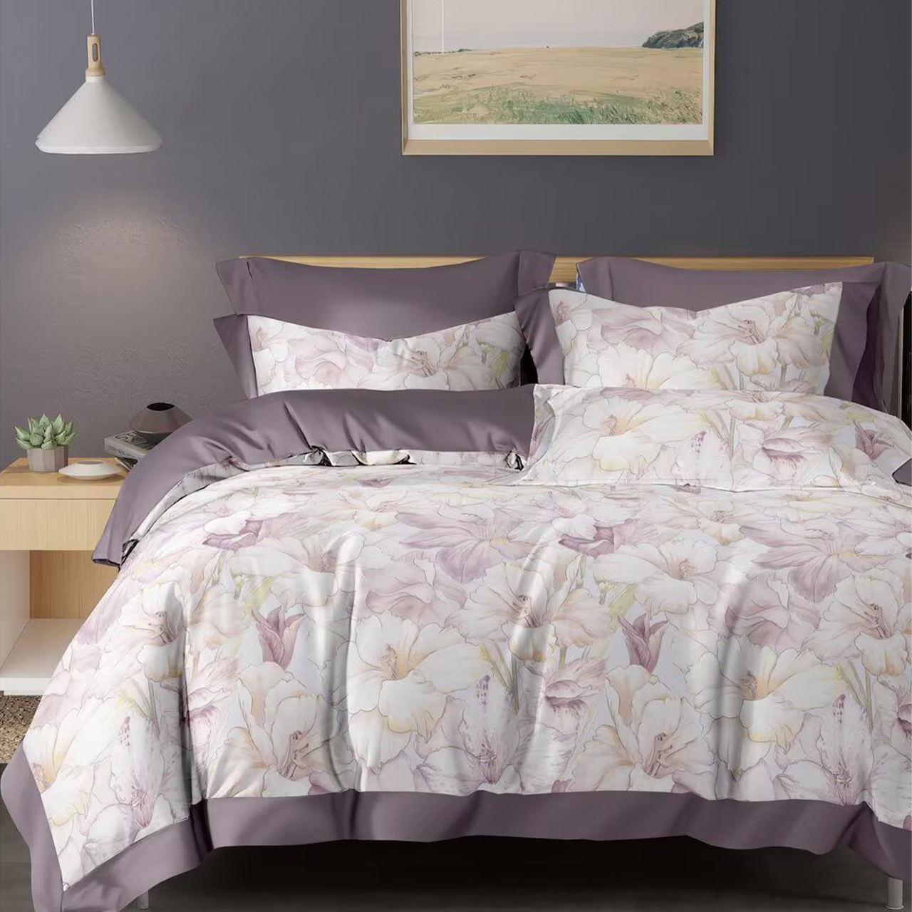 1800TC iSilkTex Cooling Bedsheet Set | Single, Super Single, Queen, King | Available in 12 Designs