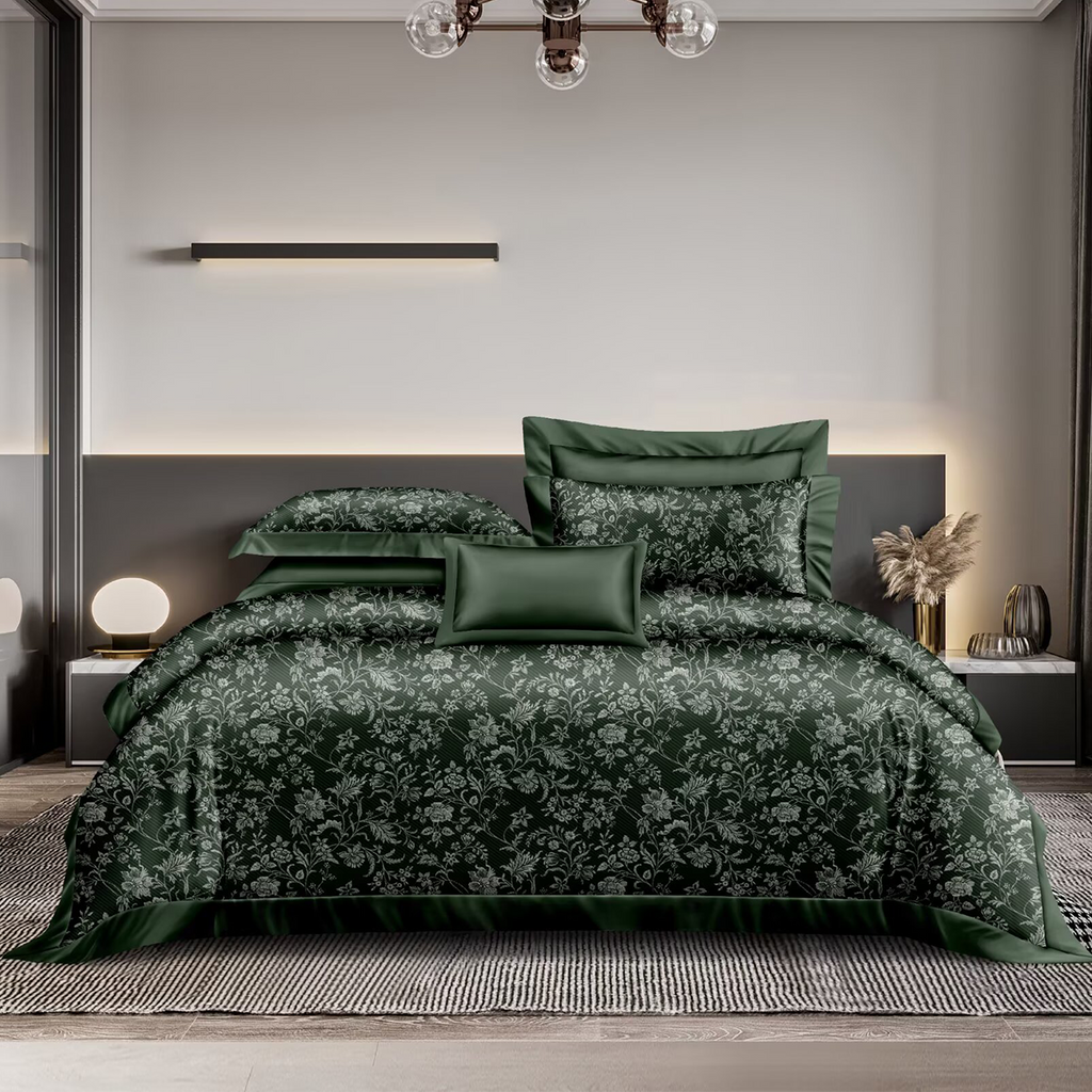 1800TC iSilkTex Cooling Bedsheet Set | Single, Super Single, Queen, King | Available in 12 Designs