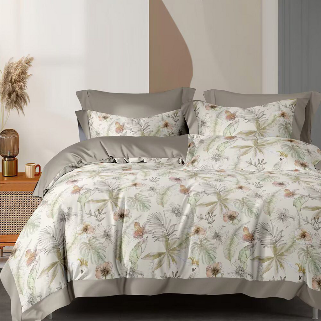 1800TC iSilkTex Cooling Bedsheet Set | Single, Super Single, Queen, King | Available in 12 Designs