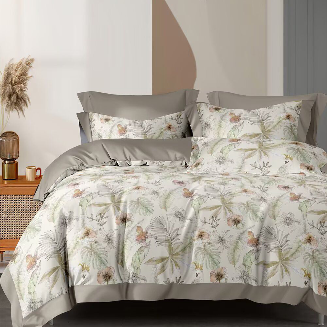 1800TC iSilkTex Cooling Bedsheet Set | Single, Super Single, Queen, King | Available in 12 Designs