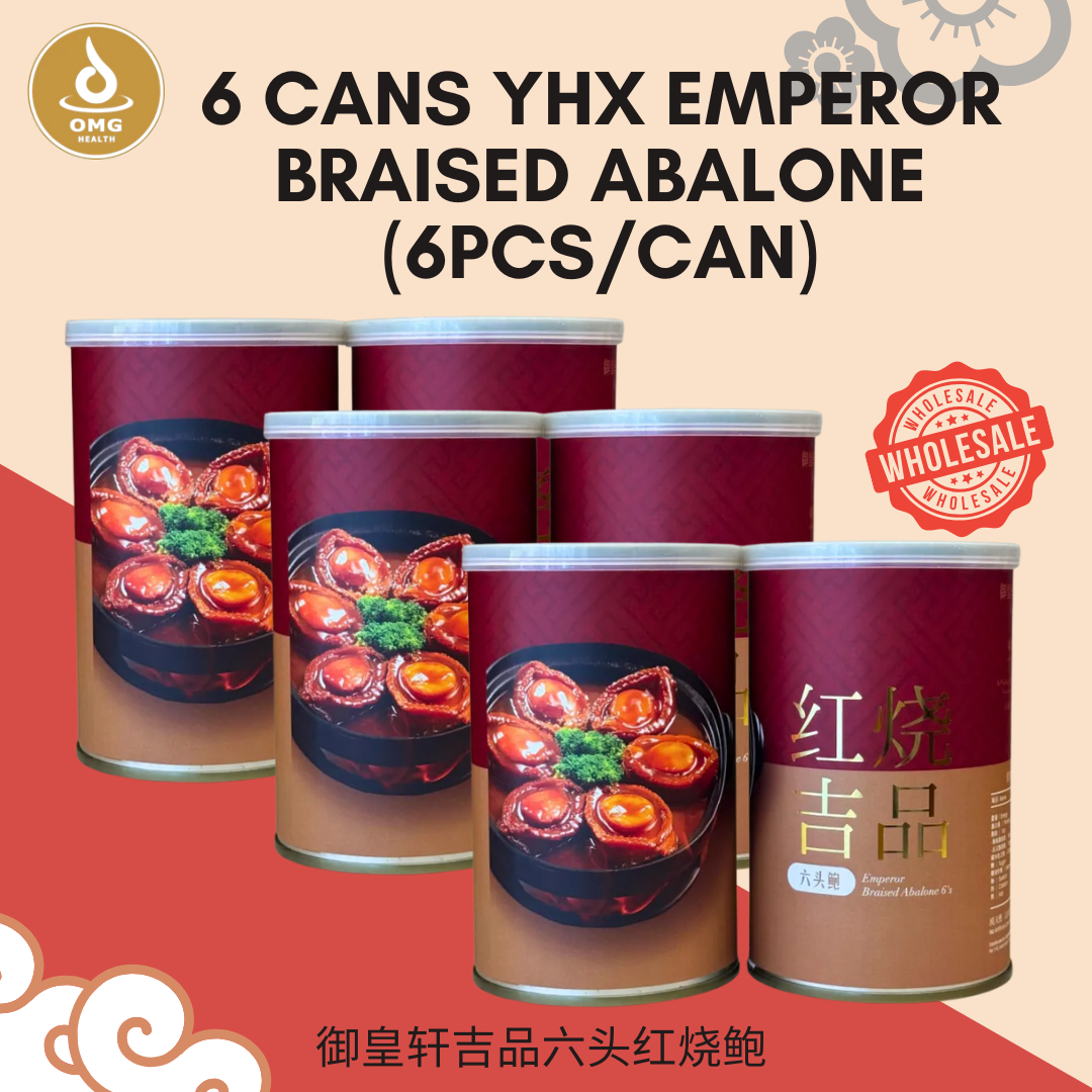 6 Cans YHX Emperor Braised Abalone 6pcs per can Wholesale