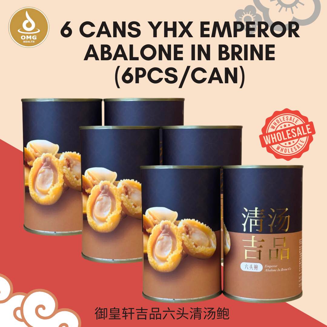 6 Cans YHX Emperor Brine Abalone 6pcs per can Wholesale