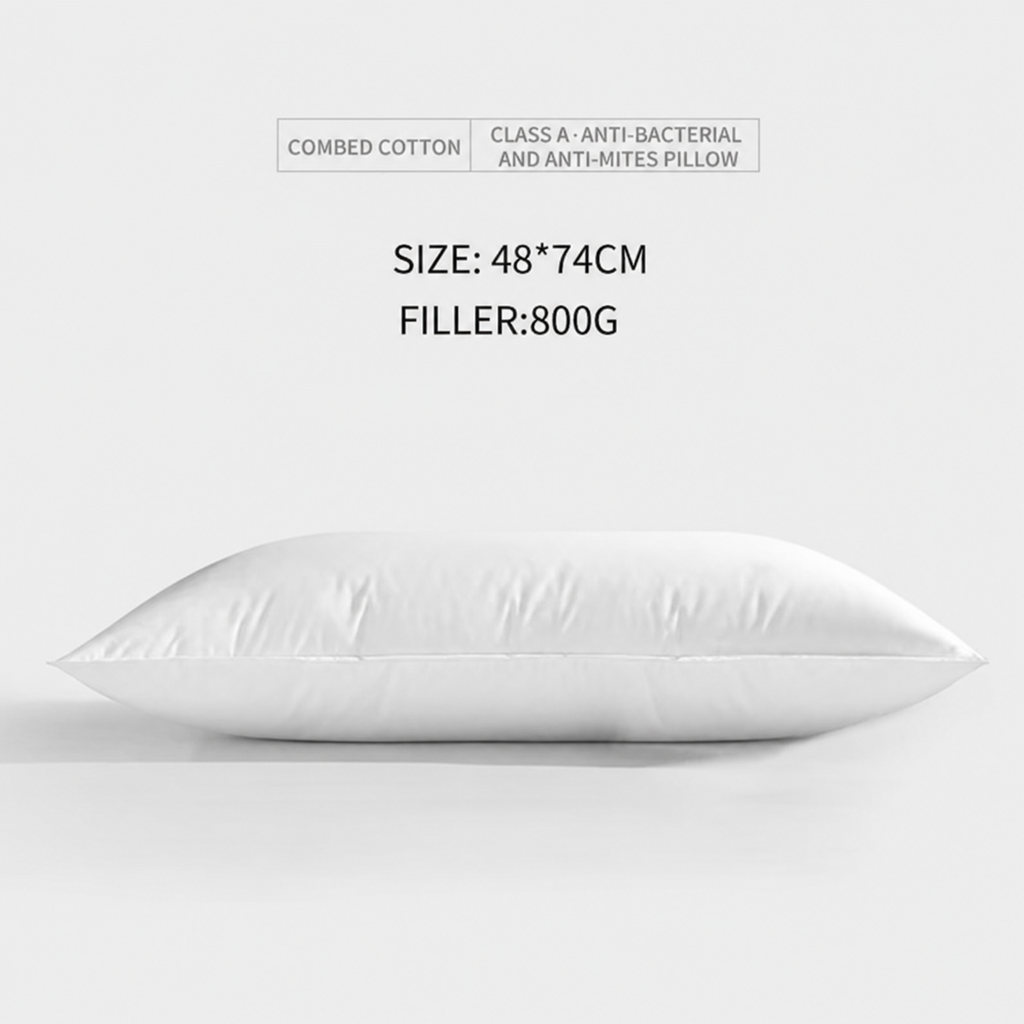 Cotton High Quality Hotel Grade Fluffy Pillow | 800g, 1000g or 1300g