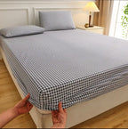 OMG KADY 890 Thread Checkered Bedsheet Set