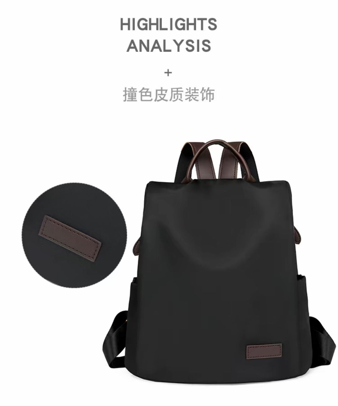 Antitheft, Light Weight, Simple and Casual Backpack available in 2 Colours