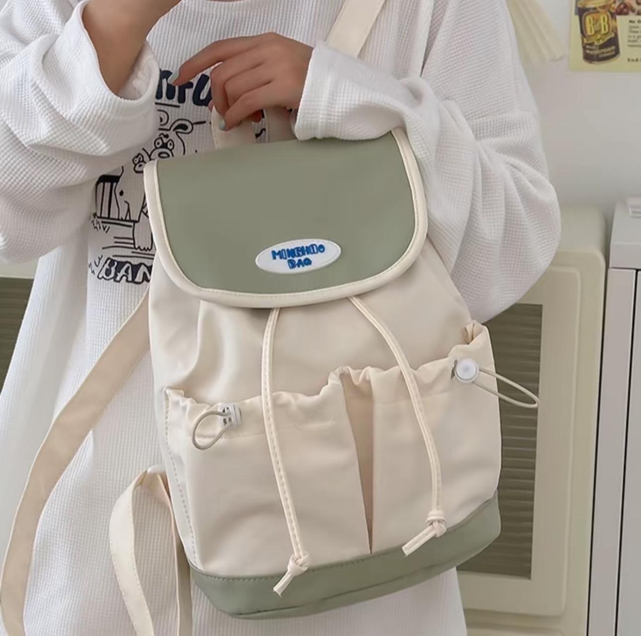 Korean Style Fashionable Unisex Backpack with Hidden Pocket