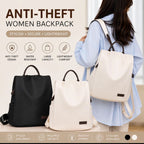 Women’s Anti-Theft Backpack Water-Resistant Lightweight A4 12-Inch Travel Work School Bag Large Capacity
