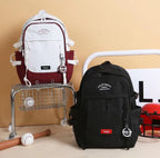 Unisex Large Capacity School Backpack Multi-Compartment Casual Travel Bag with Side Pockets for Students Men Women