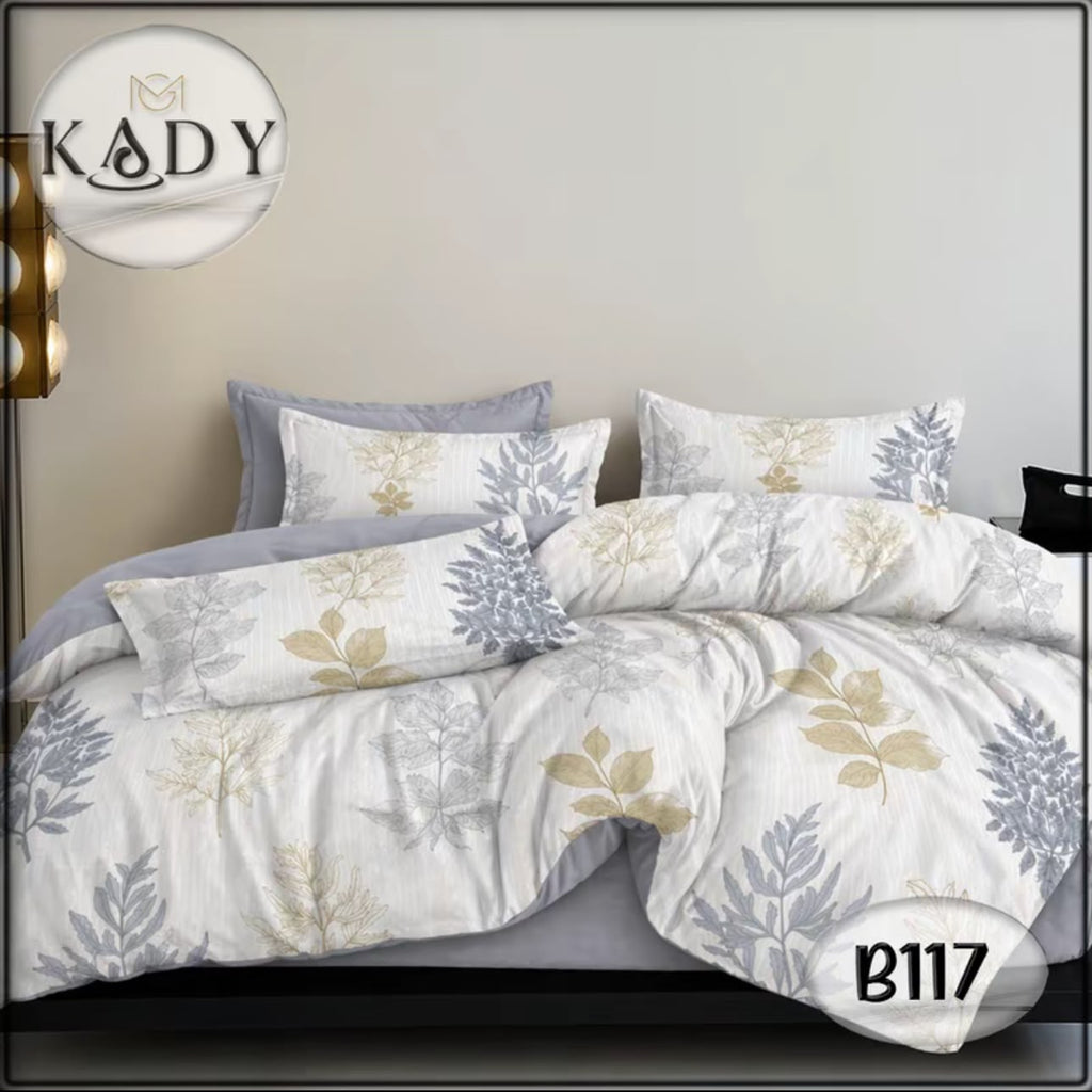 980TC 7-in-1 Bedsheet With Comforter Set | Super Single, Queen, King | Available in 13 Design