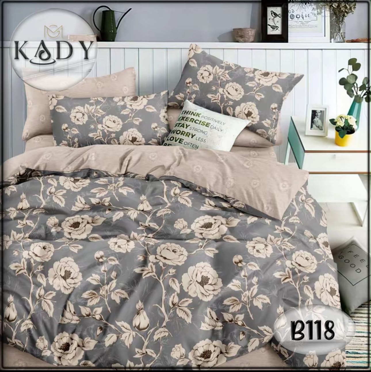 980TC 7-in-1 Bedsheet With Comforter Set | Super Single, Queen, King | Available in 13 Design