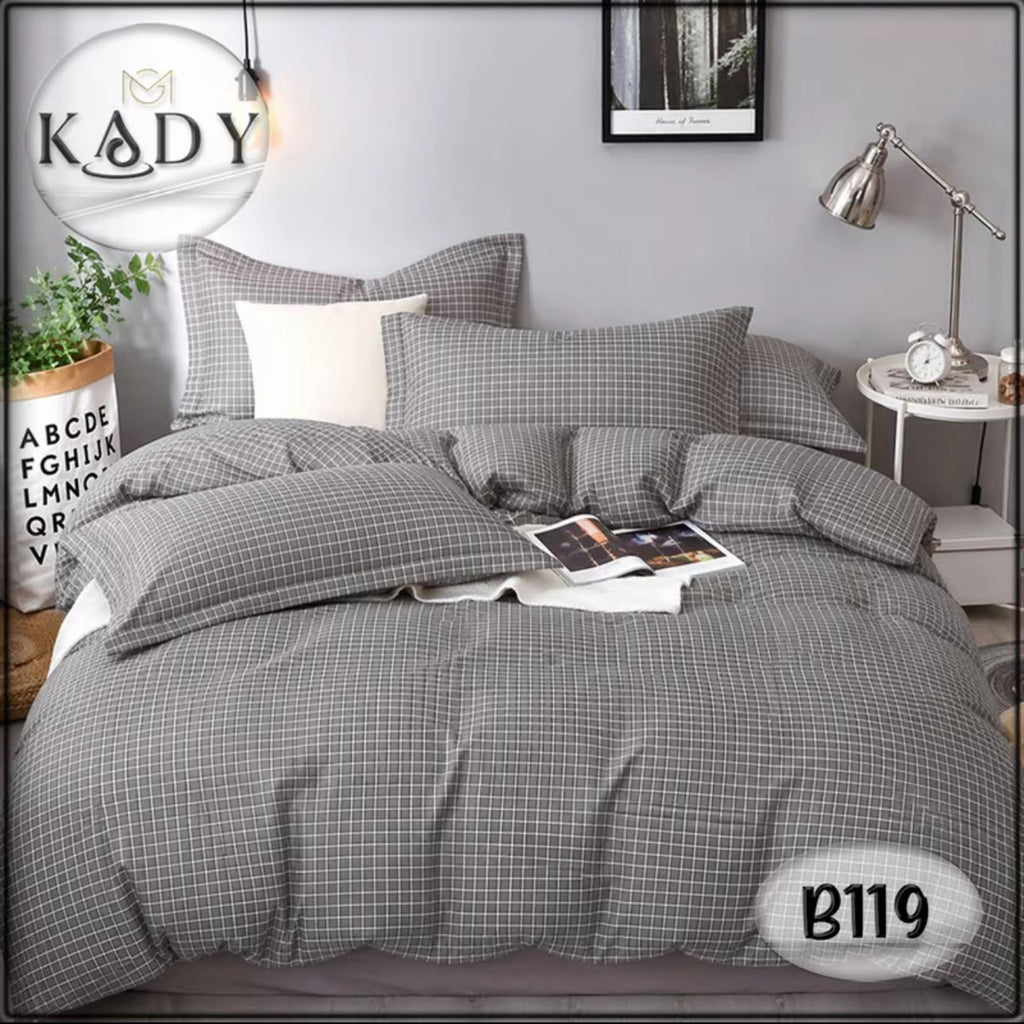 980TC 7-in-1 Bedsheet With Comforter Set | Super Single, Queen, King | Available in 13 Design