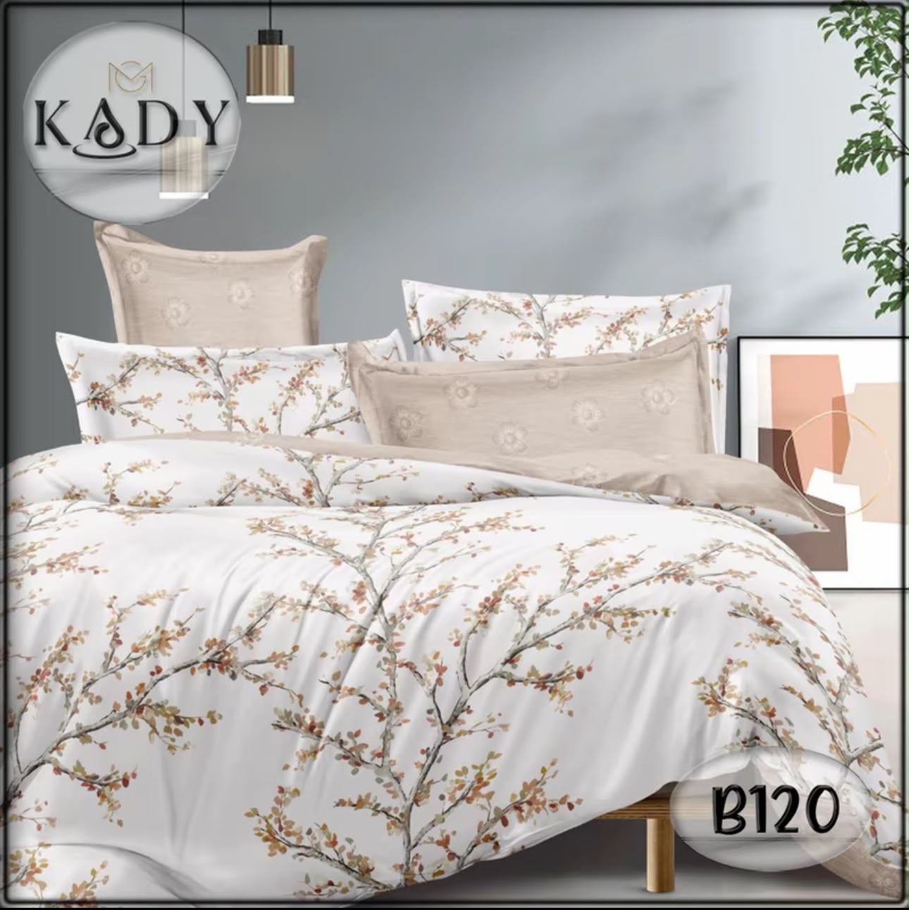 980TC 7-in-1 Bedsheet With Comforter Set | Super Single, Queen, King | Available in 13 Design