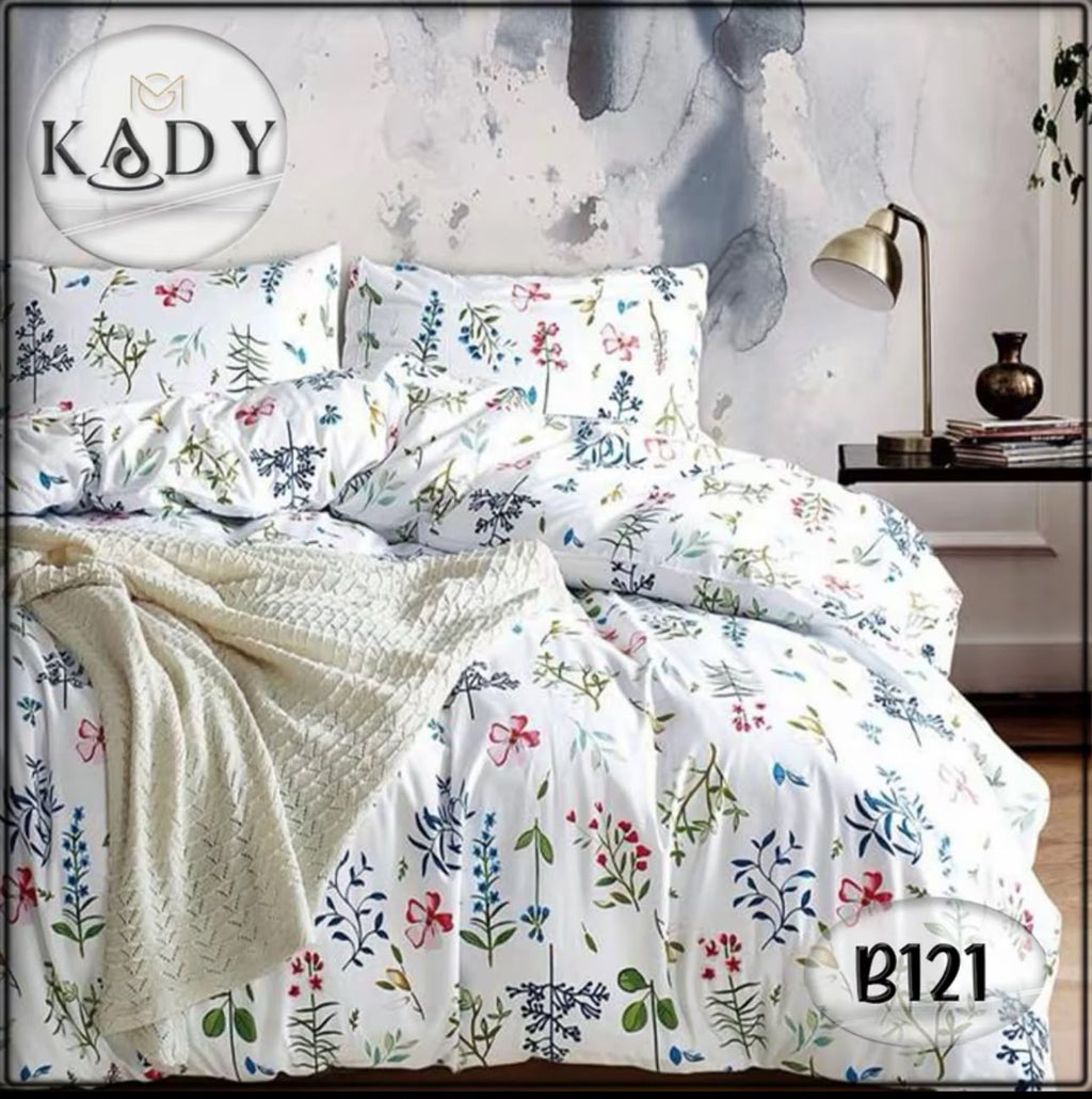 980TC 7-in-1 Bedsheet With Comforter Set | Super Single, Queen, King | Available in 13 Design