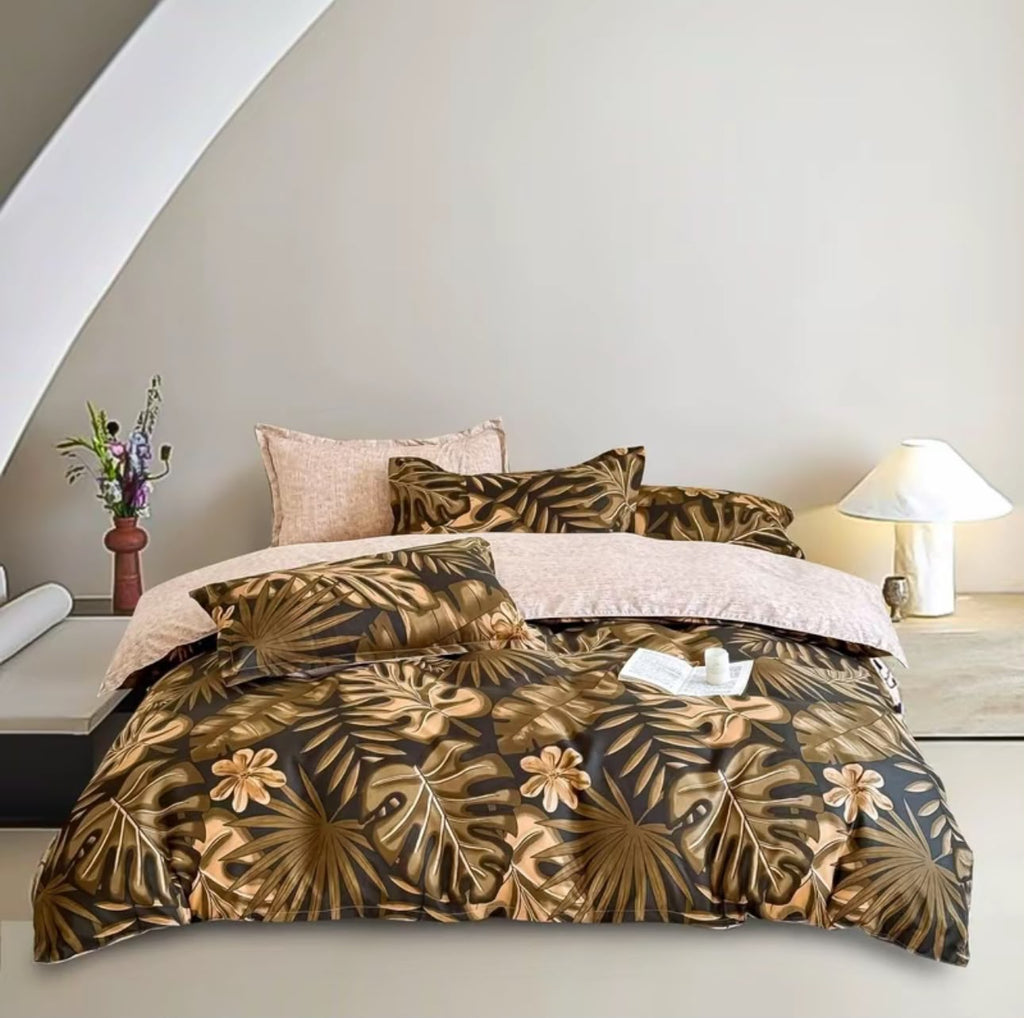 980TC 7-in-1 Bedsheet With Comforter Set | Super Single, Queen, King | Available in 13 Design