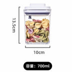 Airtight Pop-Up Food Storage Canister – Stackable Pantry Container in 350ml, 700ml, 950ml, 1300ml, 1800ml or Set of 5
