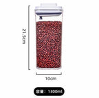 Airtight Pop-Up Food Storage Canister – Stackable Pantry Container in 350ml, 700ml, 950ml, 1300ml, 1800ml or Set of 5