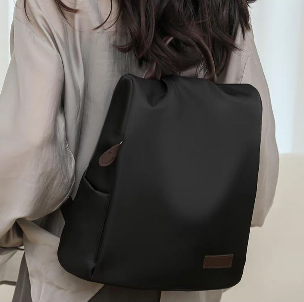 Women’s Anti-Theft Backpack Water-Resistant Lightweight A4 12-Inch Travel Work School Bag Large Capacity