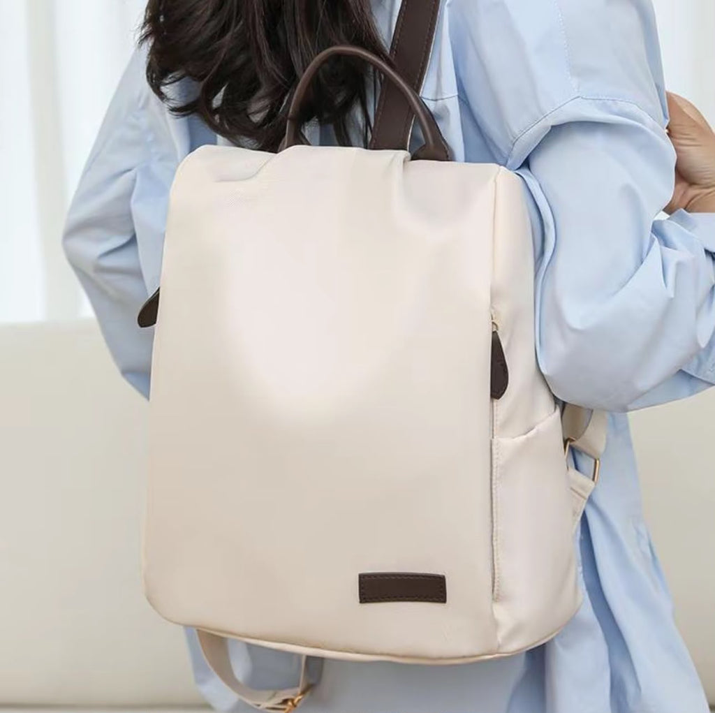 Women’s Anti-Theft Backpack Water-Resistant Lightweight A4 12-Inch Travel Work School Bag Large Capacity