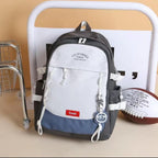 Unisex Large Capacity School Backpack Multi-Compartment Casual Travel Bag with Side Pockets for Students Men Women