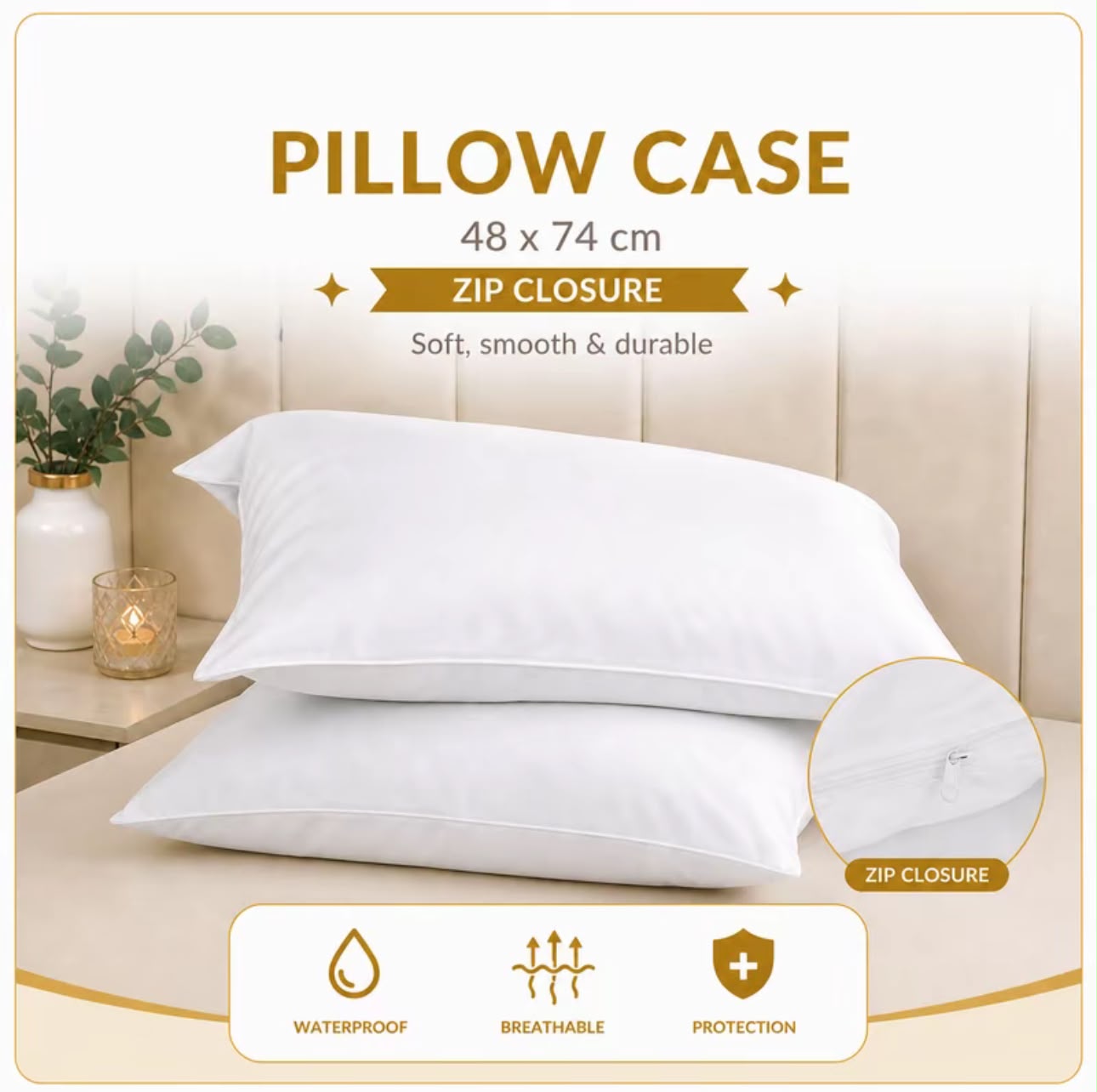 Waterproof Mattress Protector / Pillow & Bolster Protector