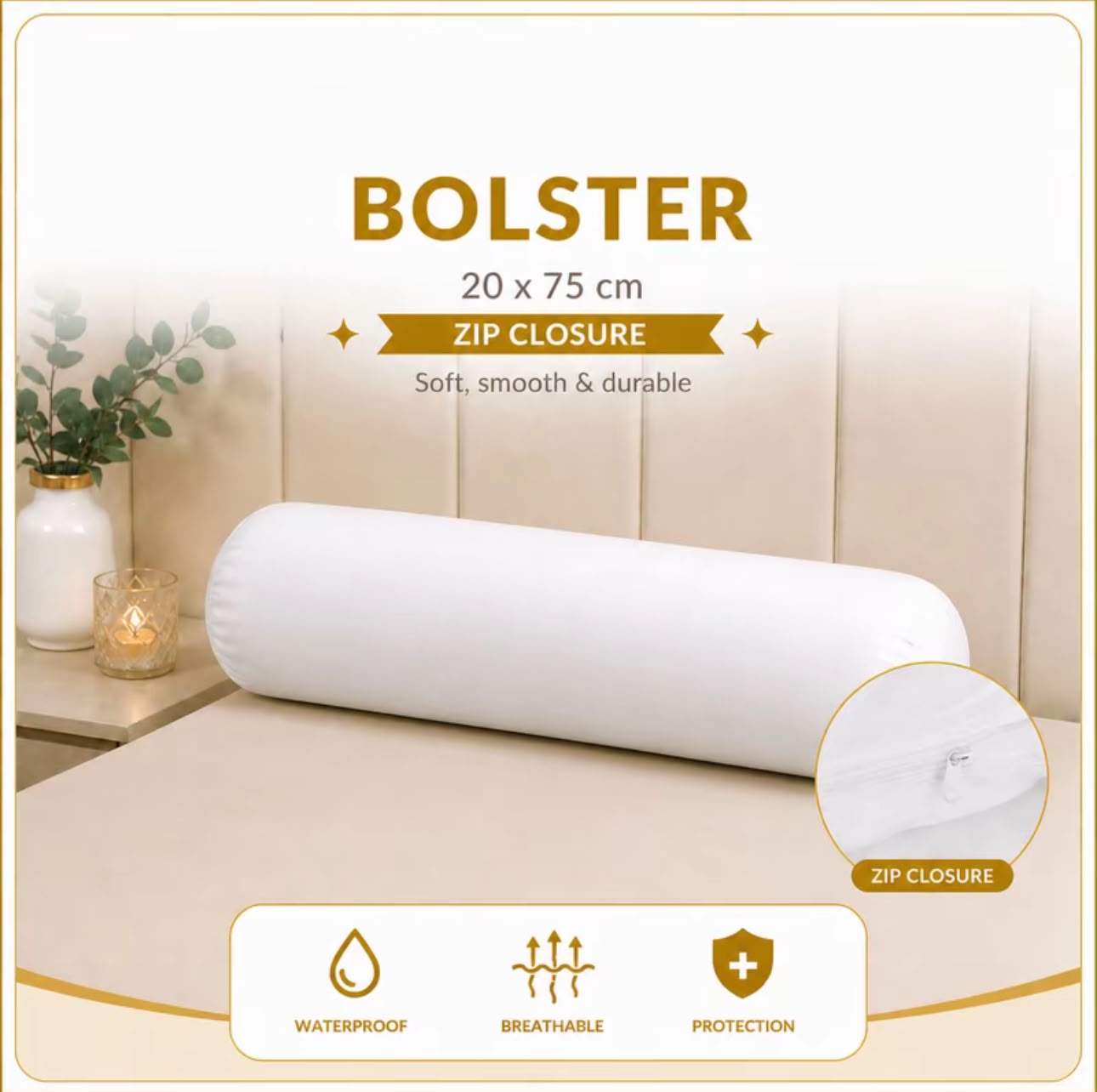 Waterproof Mattress Protector / Pillow & Bolster Protector