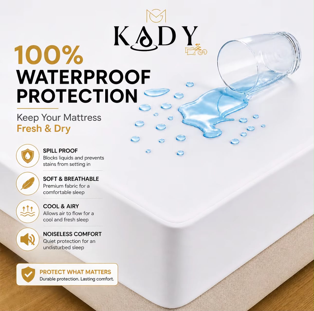 Waterproof Mattress Protector / Pillow & Bolster Protector