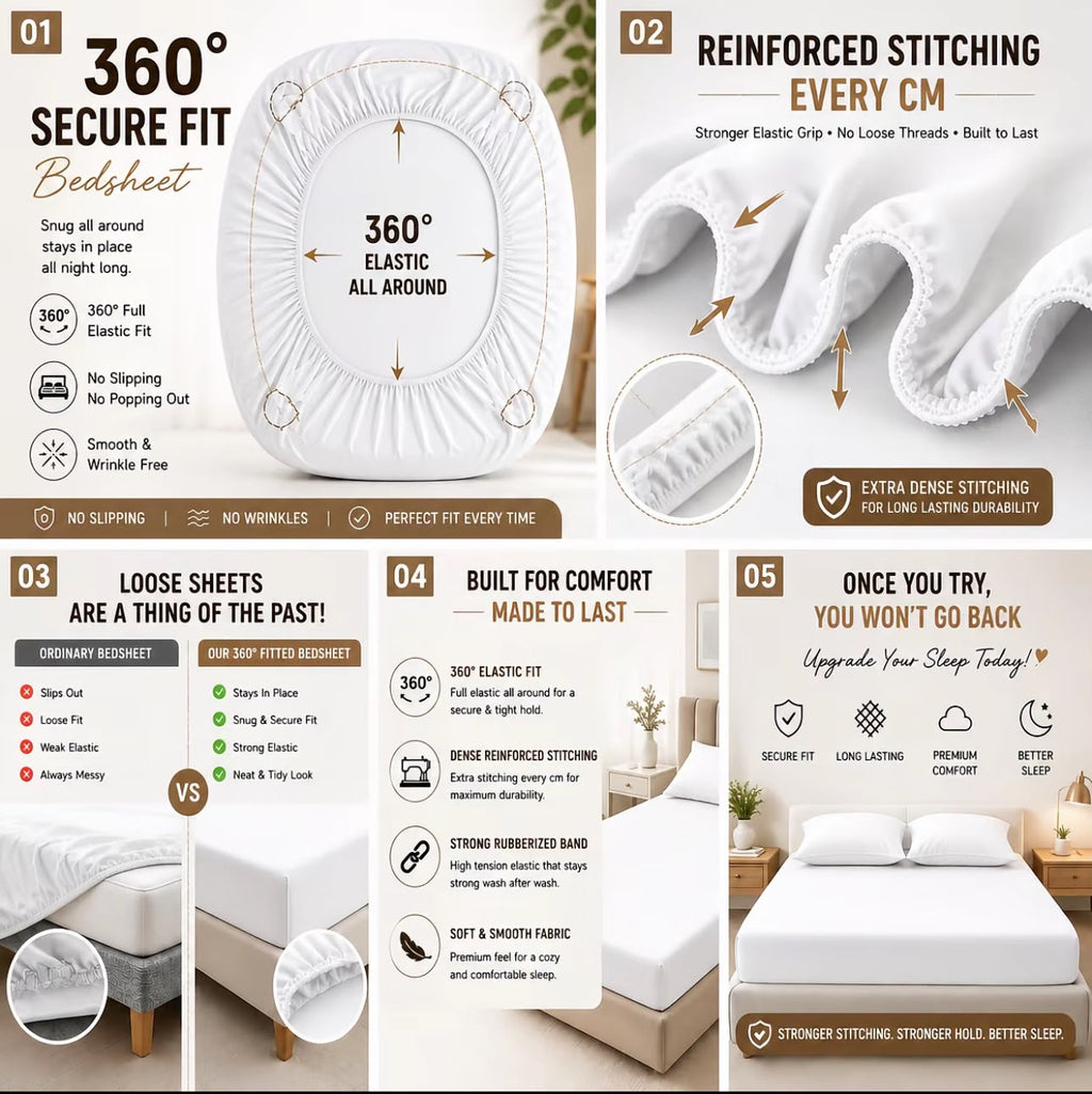 Waterproof Mattress Protector / Pillow & Bolster Protector